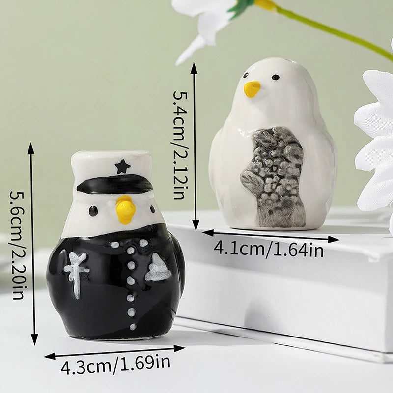 2er Set Keramik Pinguin Salz- & Pfefferstreuer – Tierische Cartoon Gewürzstreuer | Niedliche Tischdeko & Geschenkidee für Hochzeit & Party Kaufschwan®