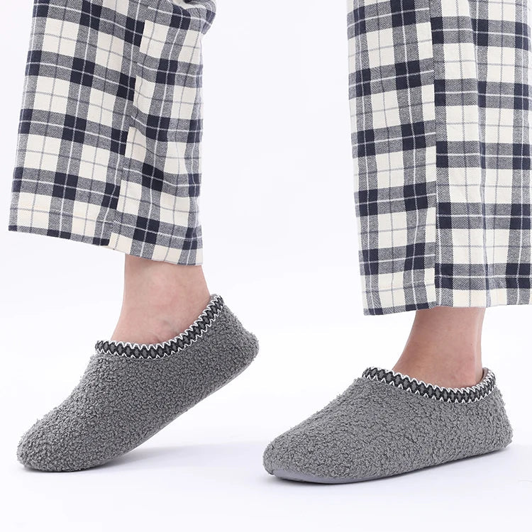 Winter-Hausschuhe für Damen | Warme Modische Flache Schuhe | Rutschfeste & Verschleißfeste Outdoor-Slipper Kaufschwan®