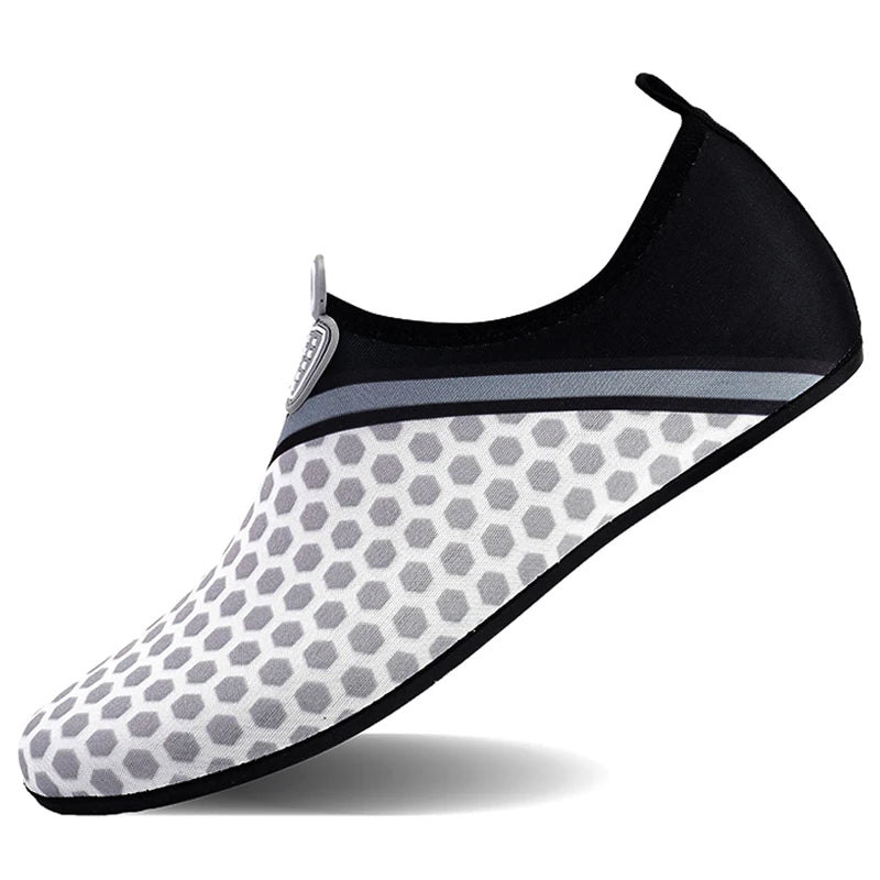 Unisex Aqua Wasserschuhe – Atmungsaktive Schwimmschuhe für Strand, Barfuß & Waten Kaufschwan® Weiß 36