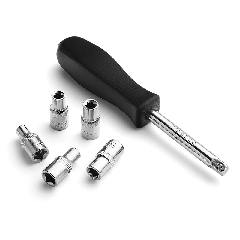 108-teiliges Steckschlüssel Set Auto Reparatur Werkzeug Ratsche & Drehmomentschlüssel Kombination Werkzeugkoffer