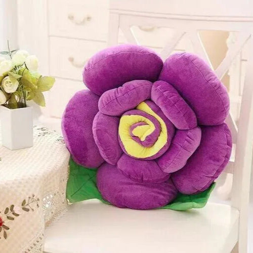 3D Rosen-Kissen | Plüsch-Blumenkissen | Simulierte Rosen-Matte | Romantisches Geschenk zum Valentinstag Kaufschwan®