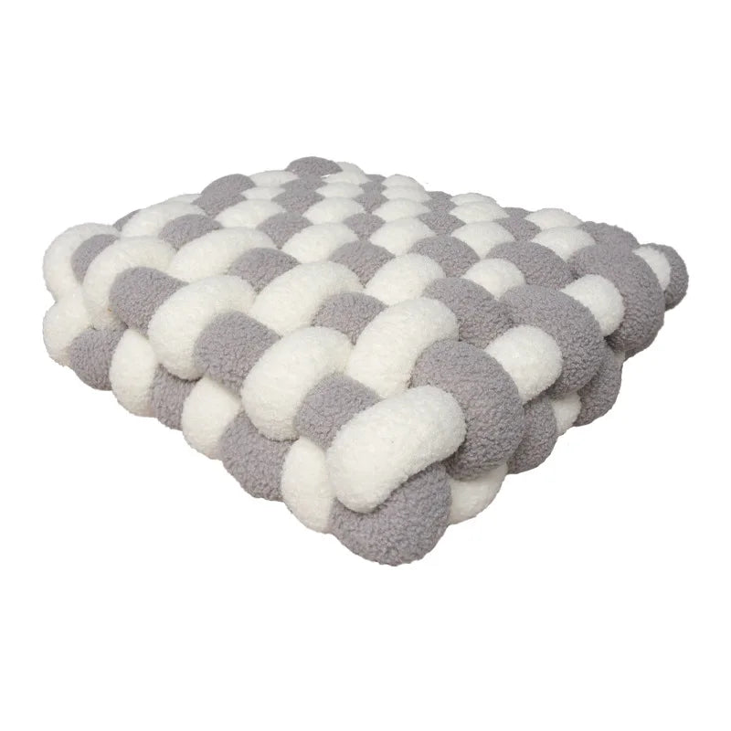 Luxuriöses Kissen für Wohnzimmer | Weicher Lammfell Dekokissen für Sofa & Stuhl | Komfortables Sitzkissen für Zuhause