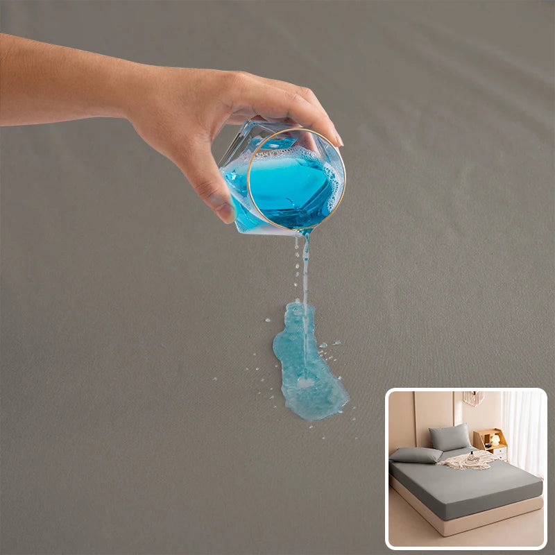 100% Wasserdichter Matratzenschoner – Spannbettlaken-Stil mit Gummizug | Einzel-, Doppel- & King-Size (140/160/180x200cm) Kaufschwan®