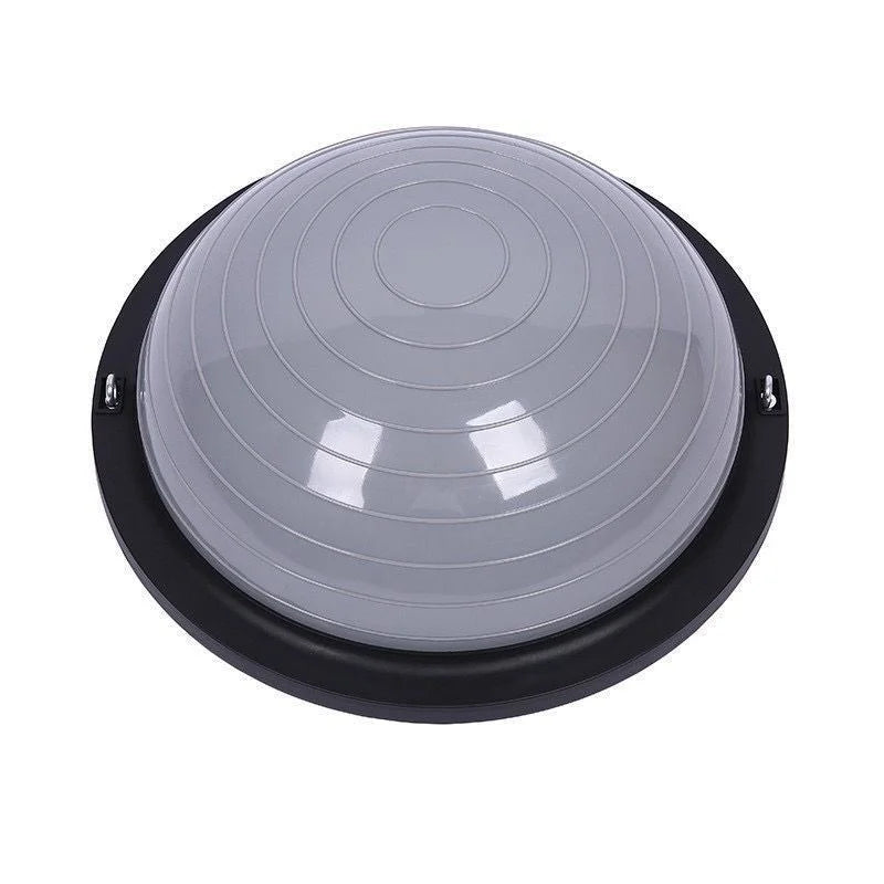 46 cm Halbierter Balanceball aus Verdicktem PVC Rutschfest und Explosionssicher für Yoga, Pilates und Fitnesstraining Kaufschwan® Grau