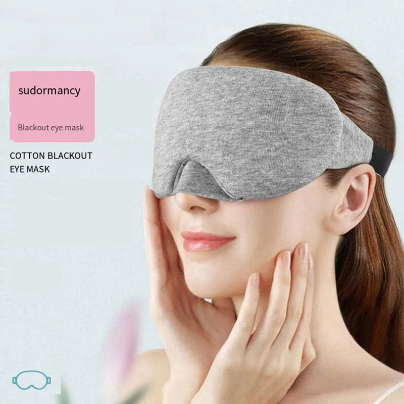 Baumwolle Schlafmaske | Lichtundurchlässige, Weiche & Bequeme Augenbinde | Augenabdeckung für Schlaf & Reisen Kaufschwan®