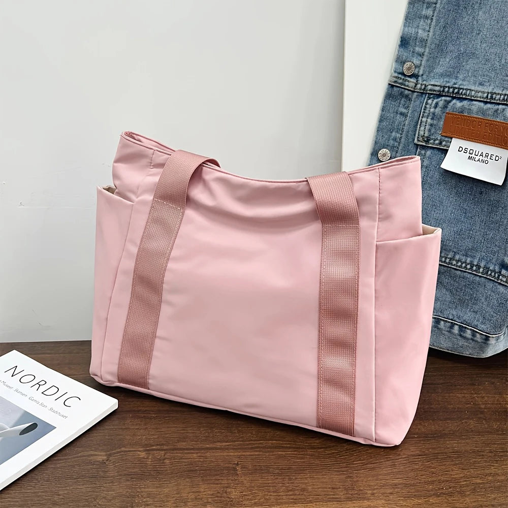 Große Kapazität Casual Tote Bag für Damen – Leichte Oxford Stoff Schultertasche | Trendige Handtasche für Arbeit & Alltag Kaufschwan®