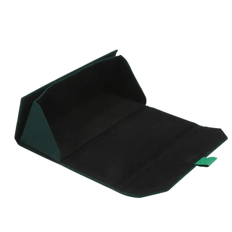 Samt Dreieck Faltbares Brillenetui – Elegantes Hartschalen Etui für Sonnenbrillen und Lesebrillen Kaufschwan®