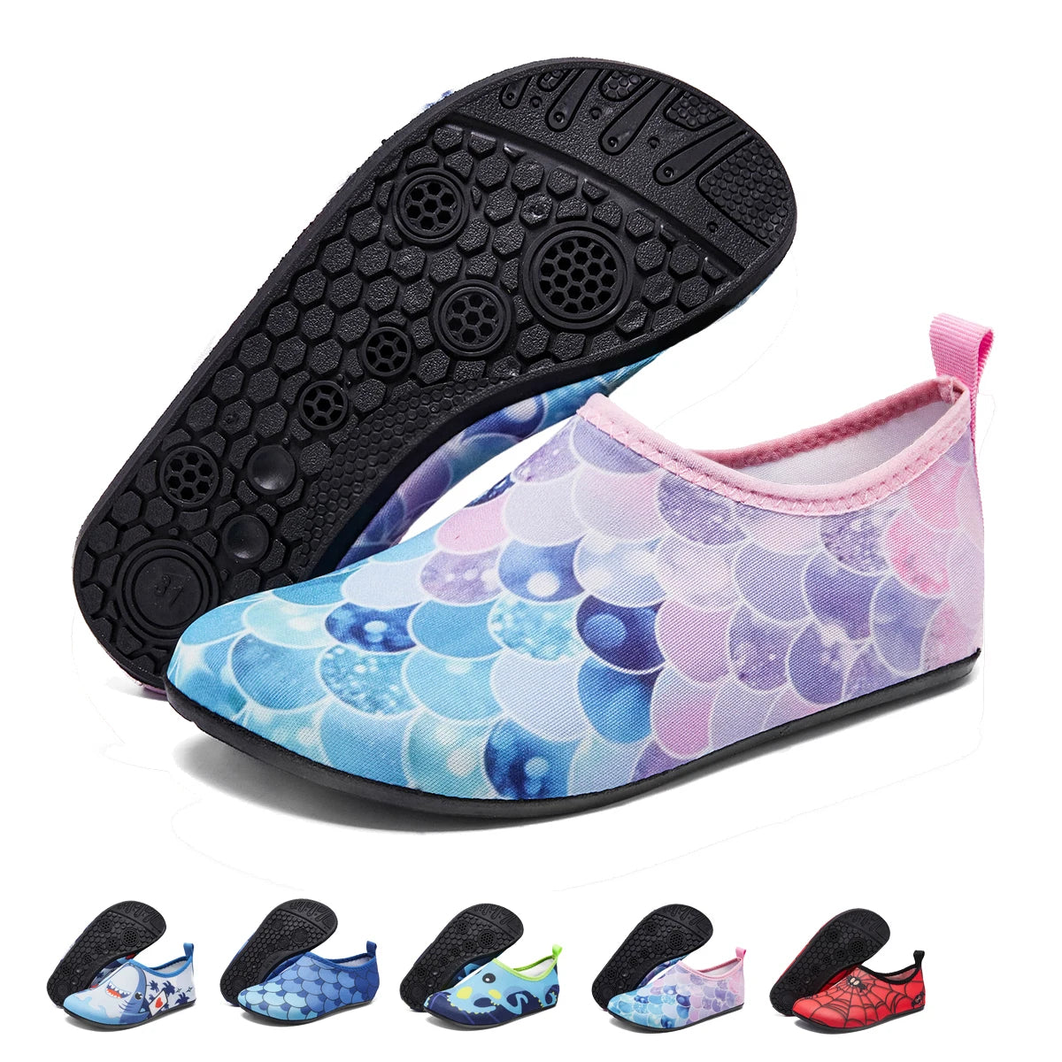Kinder Schnelltrocknende Wasserschuhe – Leichte Barfuß Badesocken & Aqua Schuhe für Jungen & Mädchen Kaufschwan®