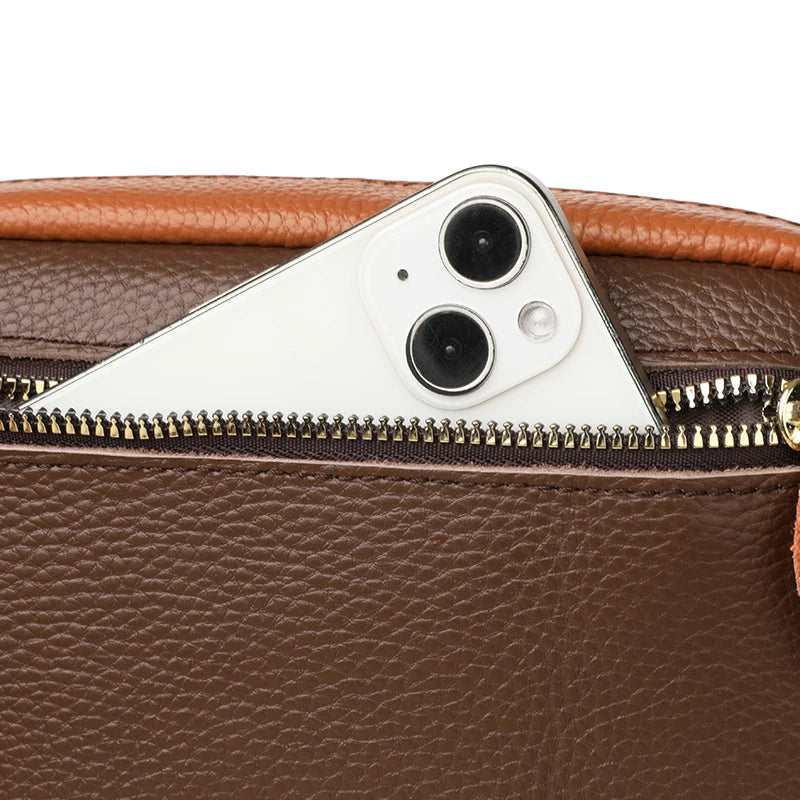 Hochwertige Leder Messenger Bag – Luxus Damen Schulter Handtasche mit Mehreren Fächern & Modische Geldbörse Kaufschwan®