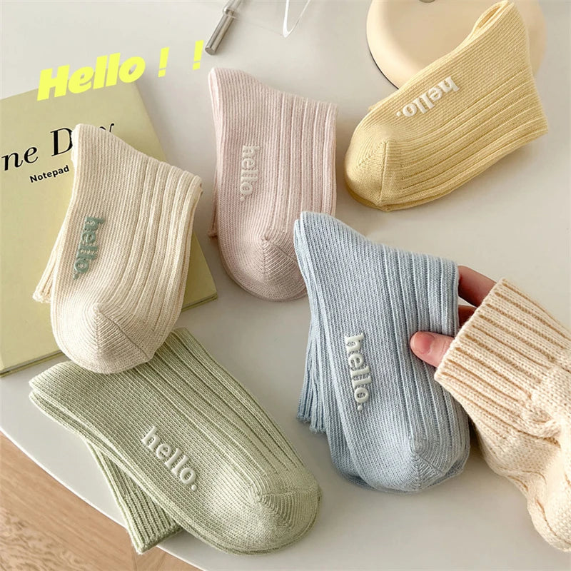 Süße Damensocken | Mode Frühling/Sommer | Weich, Atmungsaktiv, Schweißabsorbierend Bunte Socken Kaufschwan®