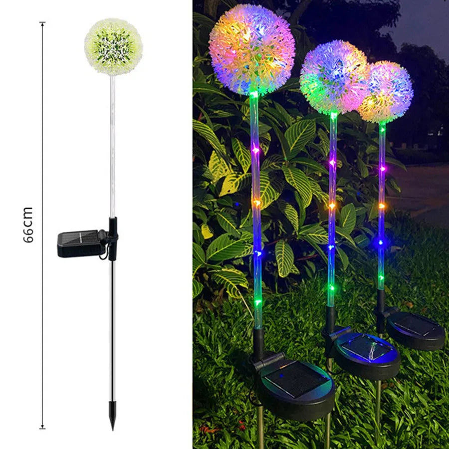Solar LED Außenleuchten 3-Kopf Löwenzahn Design – IP65 Wasserdichte Garten-, Terrasse- & Wegbeleuchtung Kaufschwan® Standard