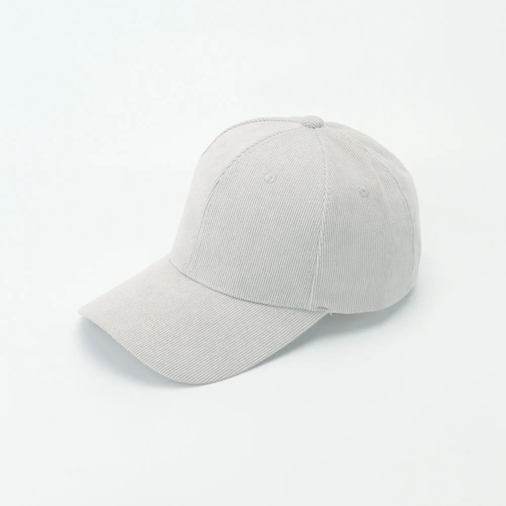 Corduroy Baseballkappe | Damen Retro Einfarbige Dad Hat | Herbst Winter Hüte für Herren & Damen | Unisex Freizeit Gebogener Schirm Kaufschwan®