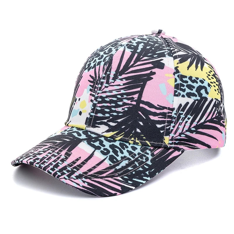 Neue Outdoor Freizeit Tie-Dye Kappe | Damen Regenbogen Bunte Baseballkappe | Streetwear Sommerhut Kaufschwan® Geometrisch 56cm-60cm