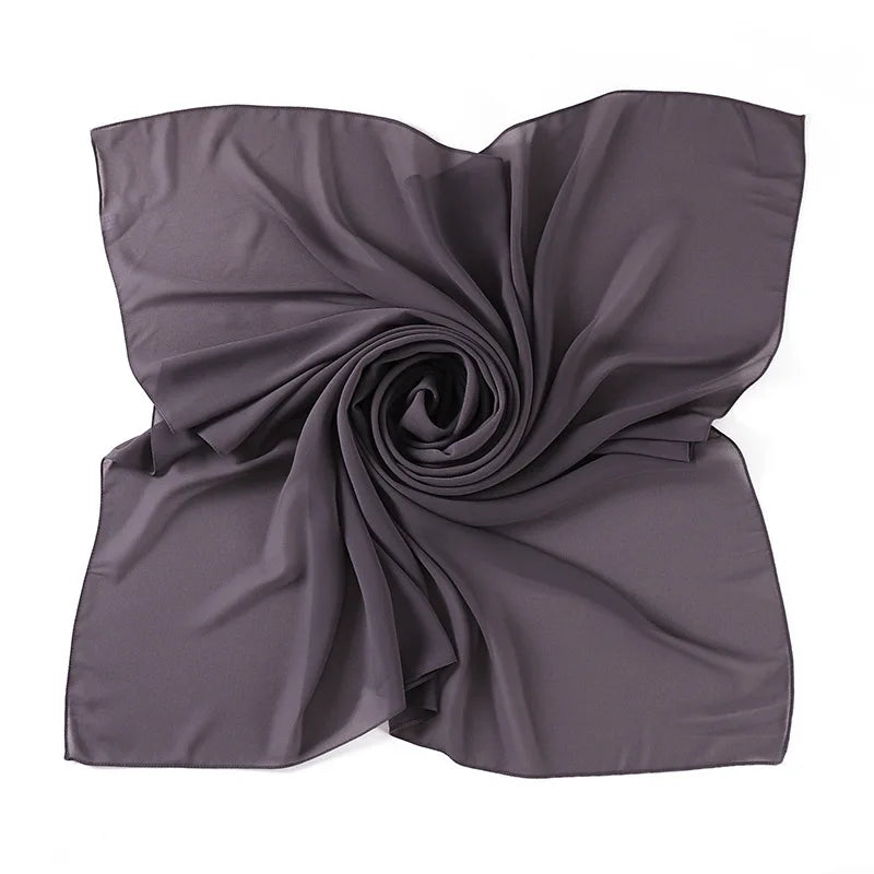85×85CM Kopftuch – Damen Quadrat Hijab | Muslimisches Einfarbiges Kopftuch, Modischer Schal & Unterkopftuch Kaufschwan®