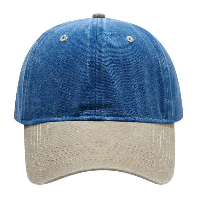 Vintage Washed Baseballkappe | Herren & Damen Farblich Abgestimmte Sonnenkappe | Lässige Snapback Hip Hop Kappe für Frühling & Sommer Kaufschwan®