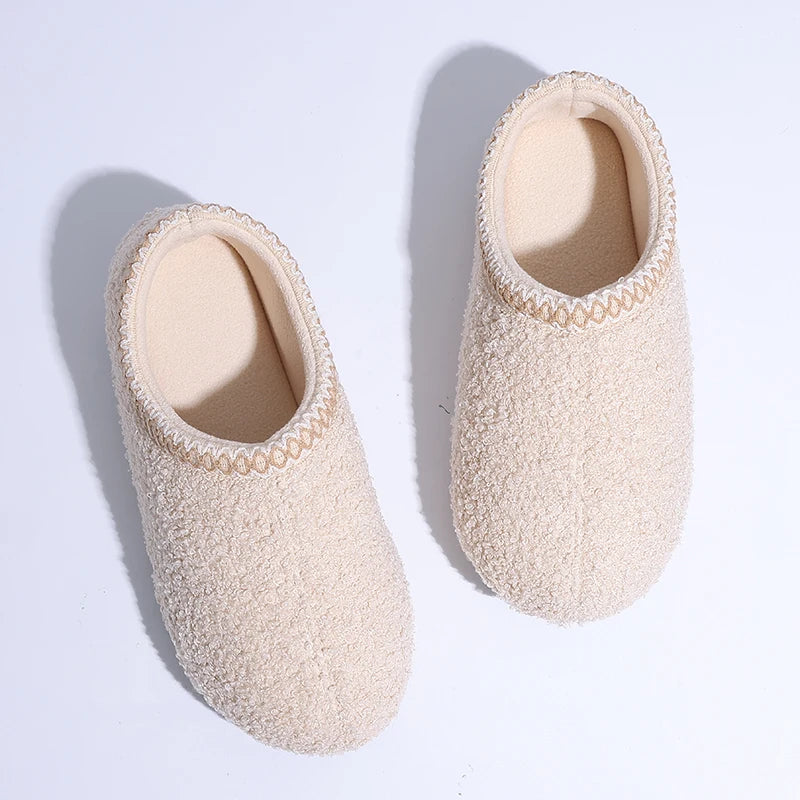 Winter-Hausschuhe für Damen | Warme Modische Flache Schuhe | Rutschfeste & Verschleißfeste Outdoor-Slipper Kaufschwan®
