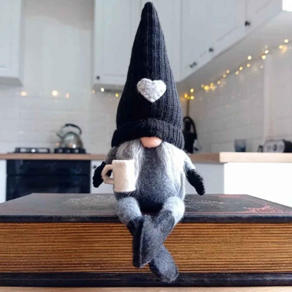 Wichtel Puppen – Gestrickte Plüsch-Dekoration | Für Weihnachten, Küche & Kaffeebar
