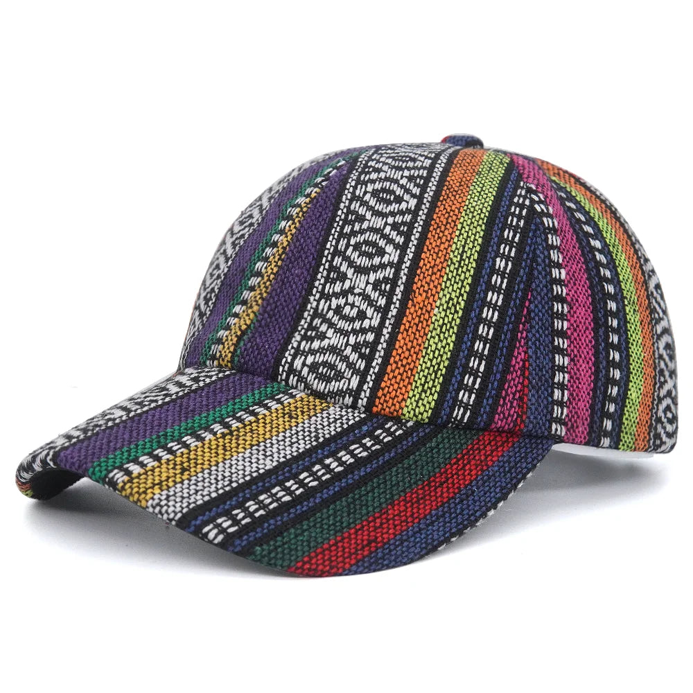 Bohemia Print Baseballkappe | Damen & Herren Boho Stil Sonnenhut | Baumwolle Verstellbar Snapback Outdoor Cap Kaufschwan® 4