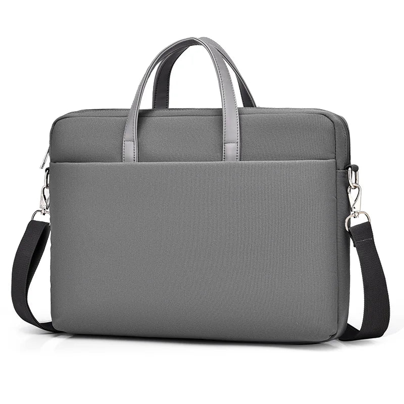 Wasserdichte Laptop Schultertasche – Notebook Schutzhülle & Business Aktentasche für MacBook, Xiaomi & Laptops Kaufschwan® Grau 17-18 Zoll