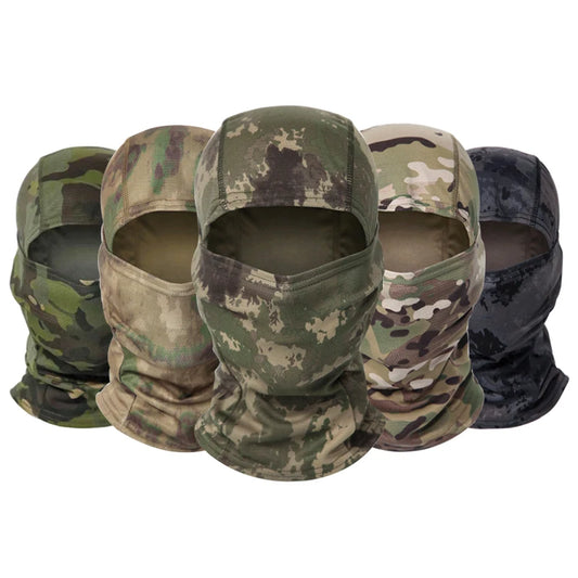 Camouflage Balaclava Mütze – Vollgesichtsmaske für Radfahren, Jagd & Outdoor Sport | Skimaske Motorrad Helm Unterziehmütze