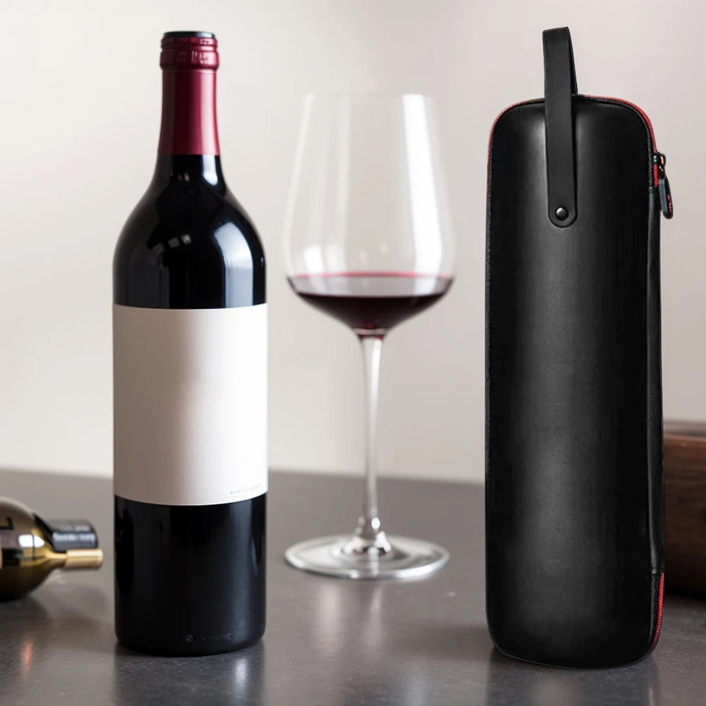 Transporttasche für Weinflaschen – Stoßfeste Wein Geschenkbox | Wasserdichte Isolierte Weinaufbewahrung mit Handgriff für Reisen & Partys Kaufschwan®