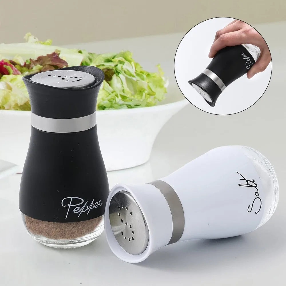 2er Set Salz- & Pfefferstreuer – 120ml (4oz) Farmhouse Gewürzstreuer | Küchenzubehör mit Feuchtigkeitsschutz Kaufschwan®