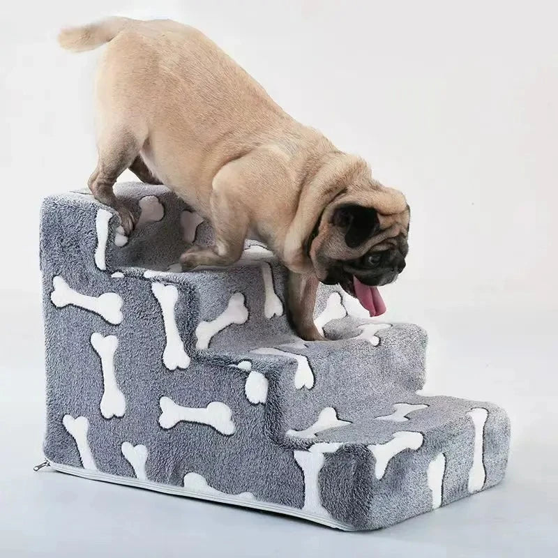 Knochenform Hundetreppe – Weiche Rutschfeste Haustierleiter für Sofa & Bett Kaufschwan®