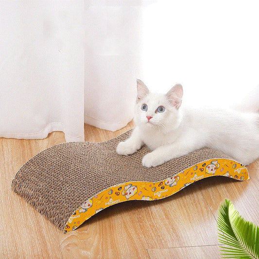 Wellpappe-Kratzbrett für Katze – Kratzfeste Krallenfläche mit Sofaform & Liegeplatz für Katze Kaufschwan®