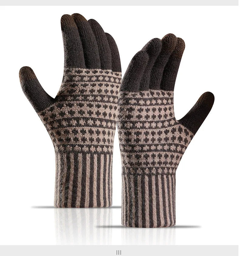 Einfache & Stilvolle Touchscreen Handschuhe – Warme Strickhandschuhe für Winter | Kältebeständige Fahrrad- & Outdoorhandschuhe für Damen & Herren Kaufschwan®