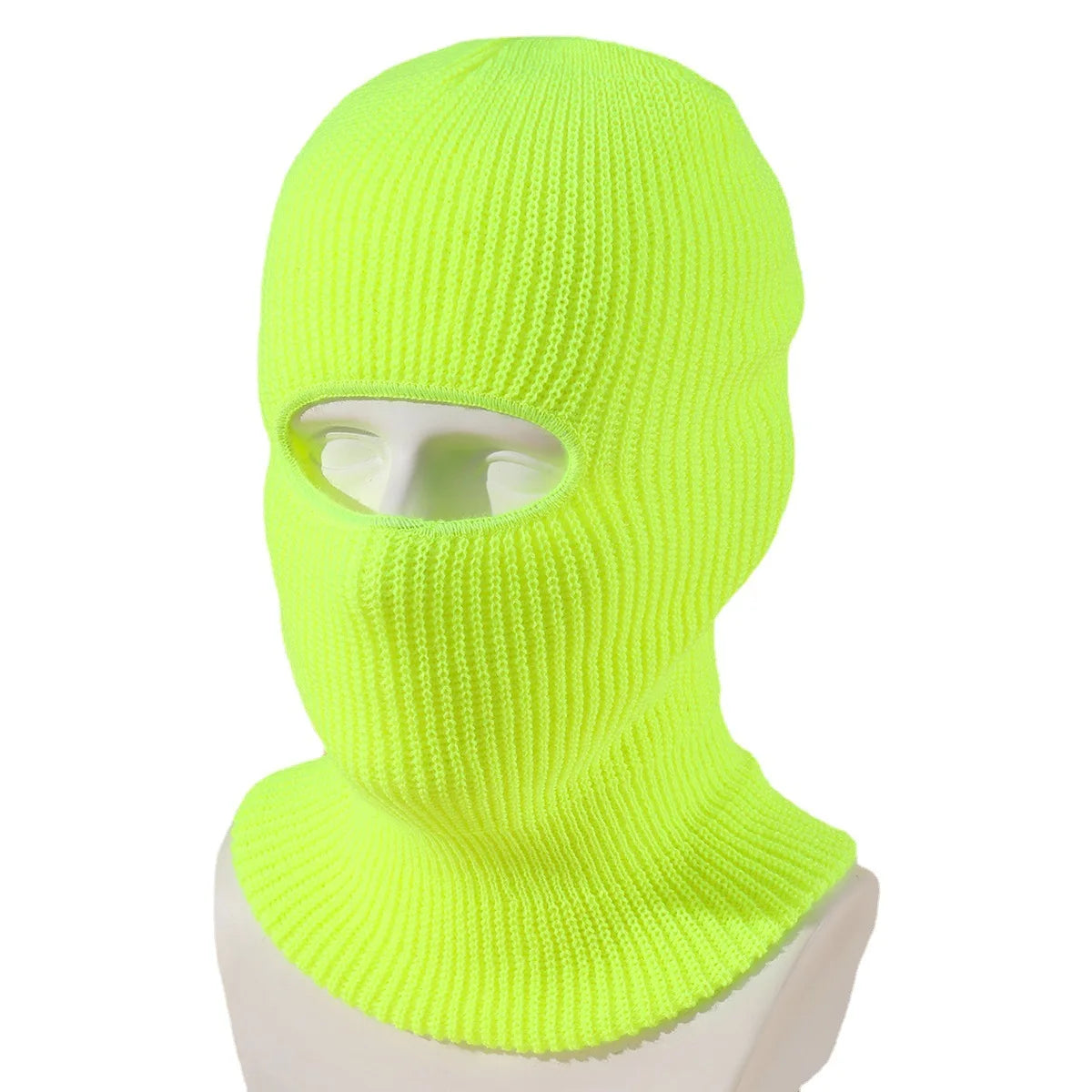 Unisex 1-Loch Skimaske Balaclava – Gestrickte Vollgesichts-Beanie Mütze | Winddichte Wintermütze für Damen & Herren beim Radfahren & Outdoor