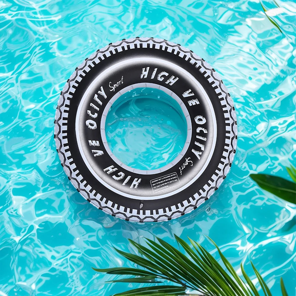 Aufblasbarer Schwimmring im Reifen-Design – Luftdichter Poolring für Kinder & Erwachsene Kaufschwan®