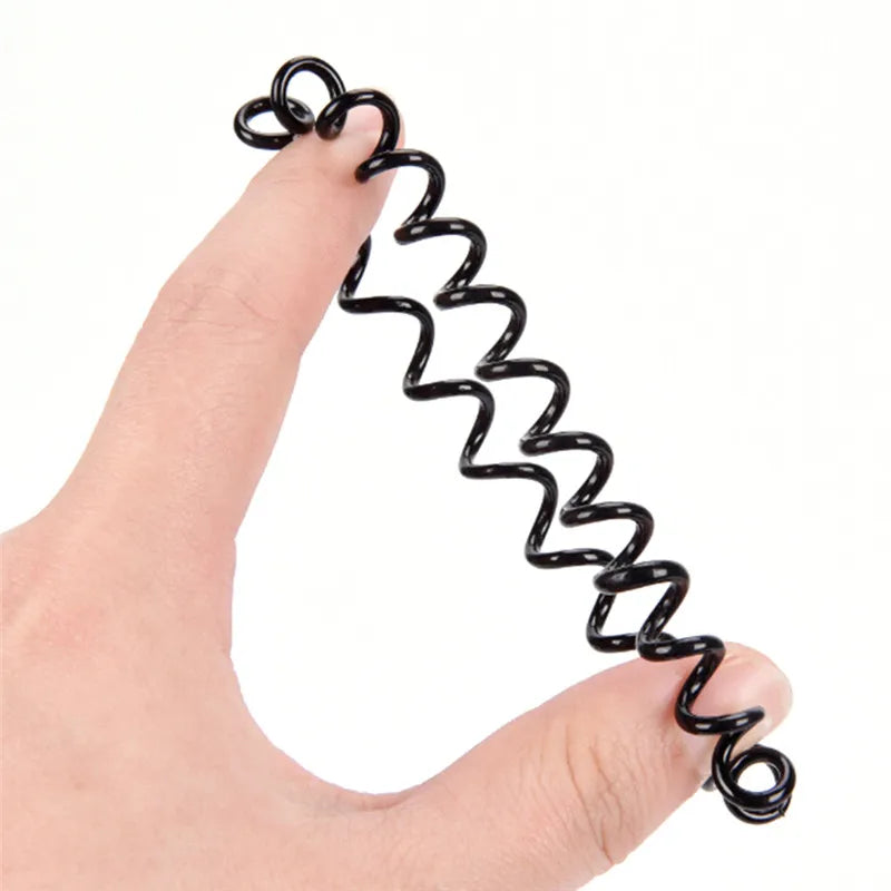 10 Stück Elastische Telefonkabel-Haargummis | Spiral-Kabel Scrunchies | Weiche Elastische Gummibänder für Pferdeschwänze & Haar-Accessoires Kaufschwan®