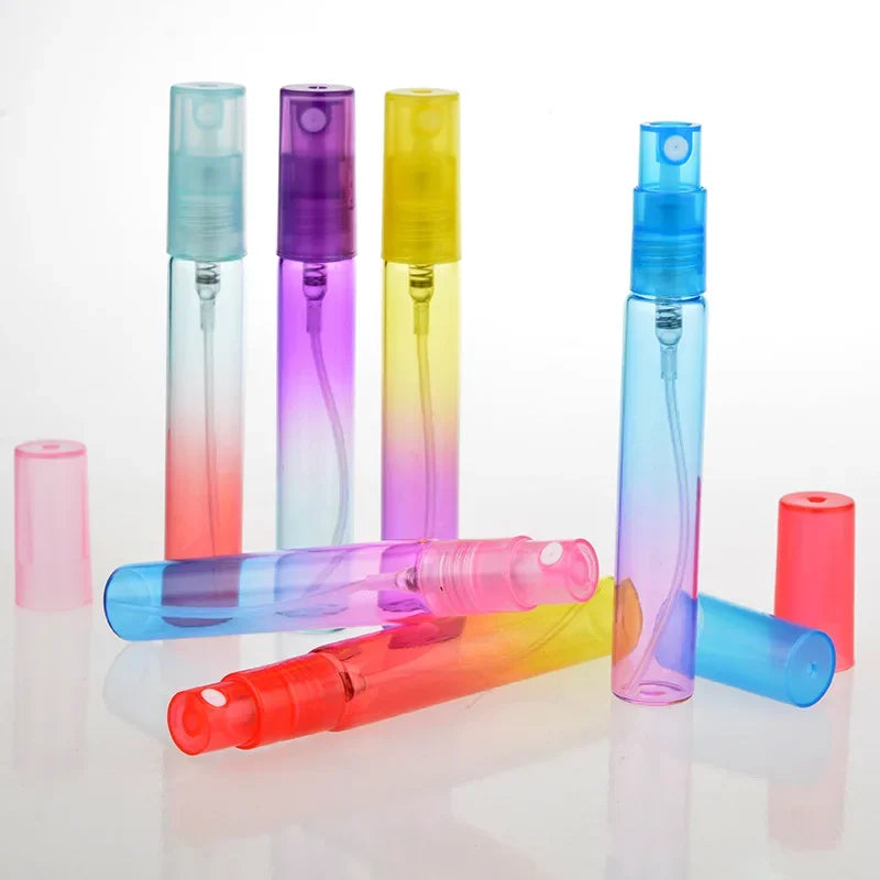 6PCS 8ML Colorful Glass Perfume Bottle Thin Glass Water Spray Bottle Vials Empty Cosmetic Containers For Travel Kaufschwan®