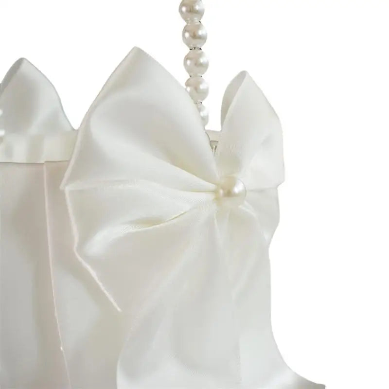Blumenmädchen Korb mit Perlengriff – Faltbarer Hochzeitskorb für Blüten Kaufschwan®