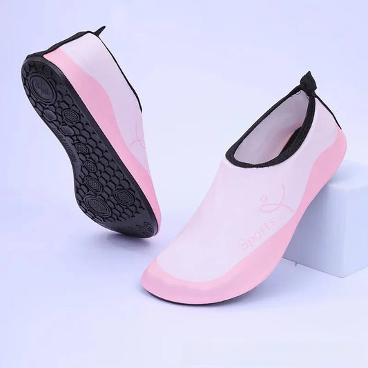 Unisex Kinder Badeschuhe – Rutschfeste Sandalen mit Weicher Sohle für Tauchen, Schnorcheln & Schwimmen Kaufschwan® Rosa 34-35