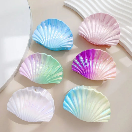 Farbverlauf PVC Muschel-Haarklammern – Strandurlaub Accessoires Kaufschwan®