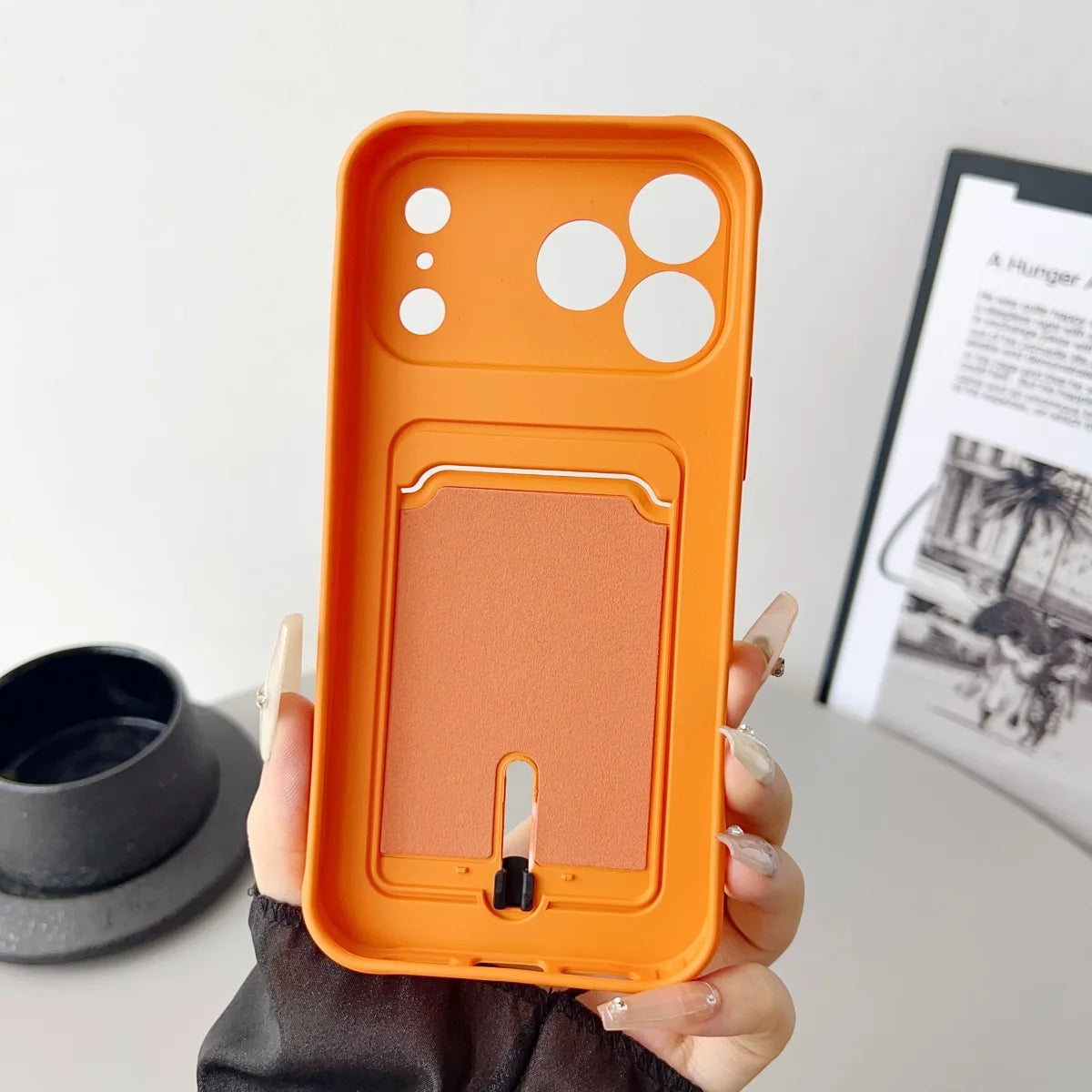 Handyhülle mit Kartenfach für iPhone 18 Pro & iPhone 18 Pro Max – Stoßfeste Weiche Silikon-Schutzhülle Kaufschwan®