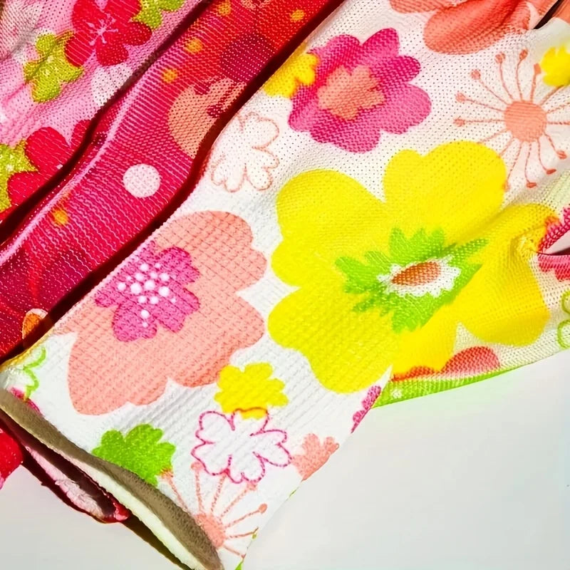 Nylon Gartenhandschuhe Atmungsaktiv Elastisch Haushaltshandschuhe für Rasen Reinigung Kaufschwan®