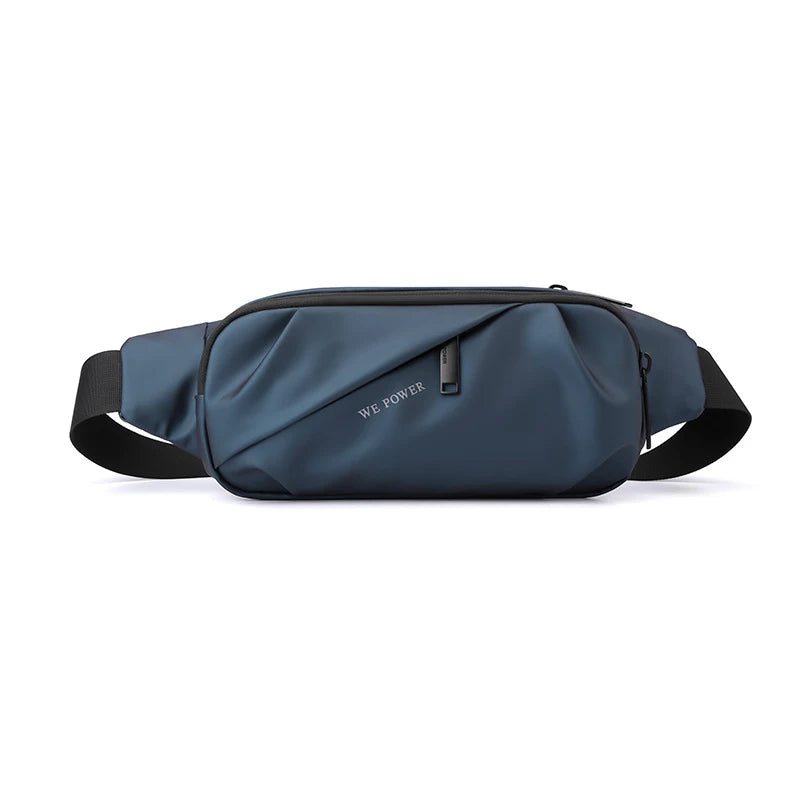 Herren Wasserdichte Nylon Gürteltasche – Multi-Purpose Reise Belt Bag | Modische Sling Brusttasche, Hüft- & Fanny Pack Kaufschwan® Marine