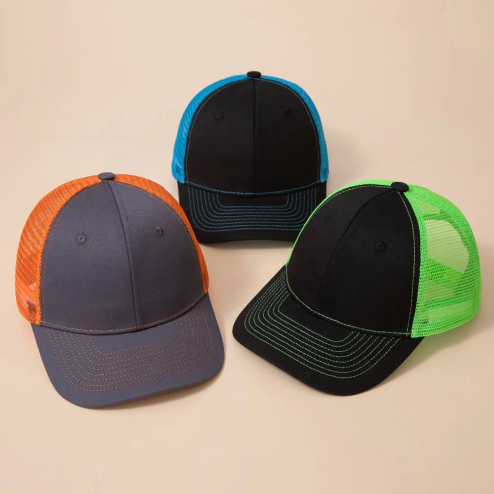Casual Mesh Sommer Baseballkappe | Atmungsaktiv UV-Schutz Outdoor Reise Sonnenhut | Verstellbarer Hip-Hop Sport Schirm für Herren & Damen Kaufschwan®