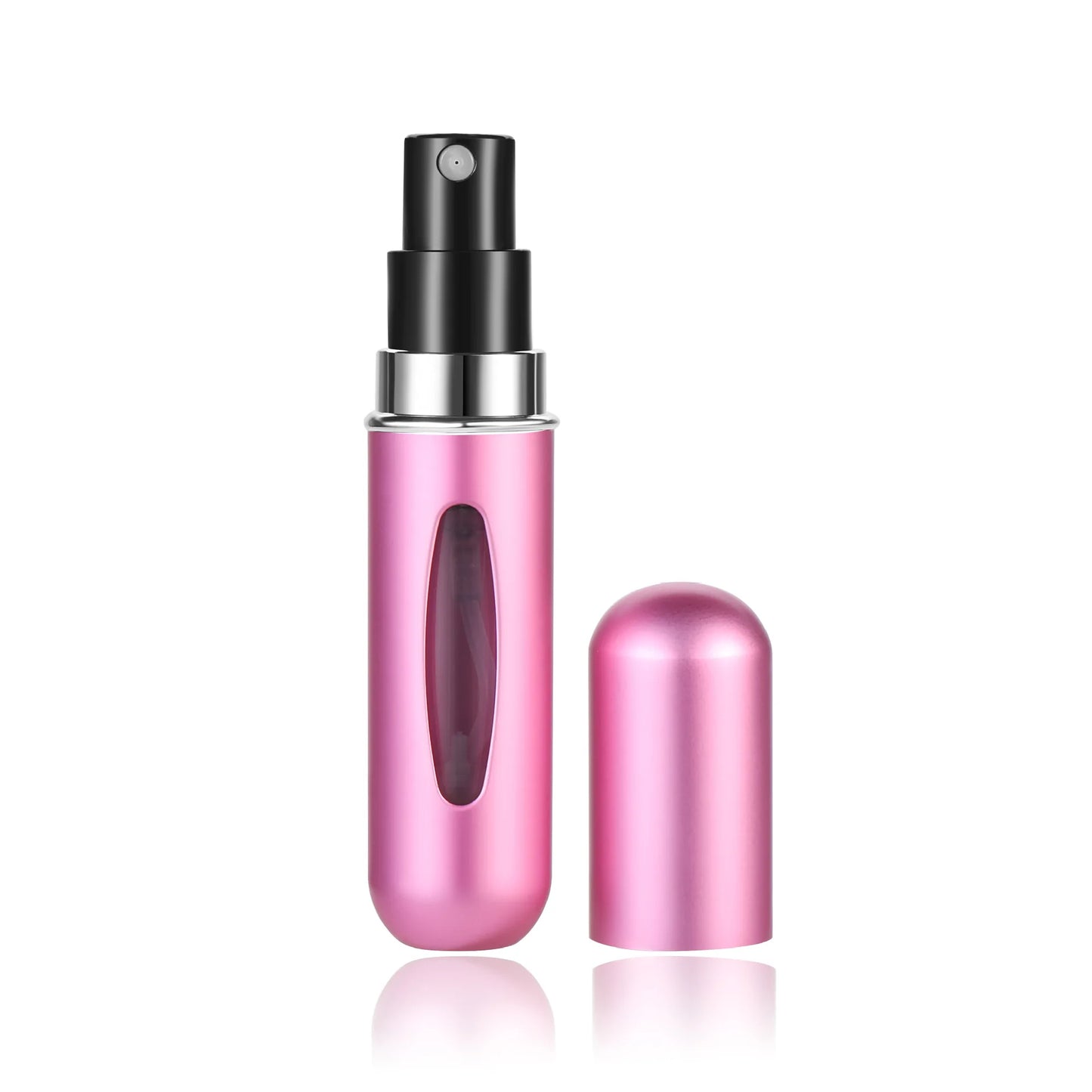 5ml Perfume Refill Bottle Portable Mini Refillable Spray Jar Scent Pump Empty Cosmetic Containers Atomizer for Travel Tool Hot Kaufschwan® Silber-Rosa 5ml