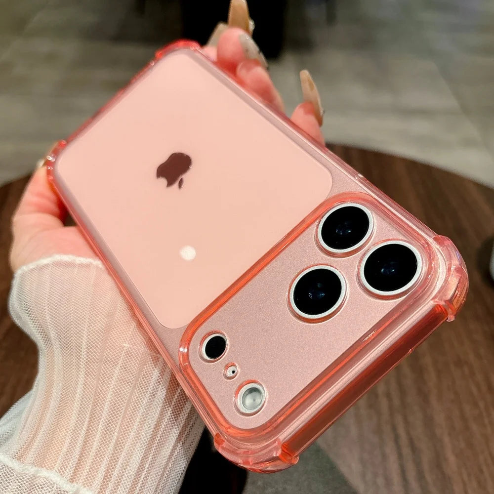 Fluoreszierende Transparente Schutzhülle für iPhone 18 Pro & iPhone 18 Pro Max – Stoßfeste Silikonhülle mit Kameraschutz Kaufschwan®