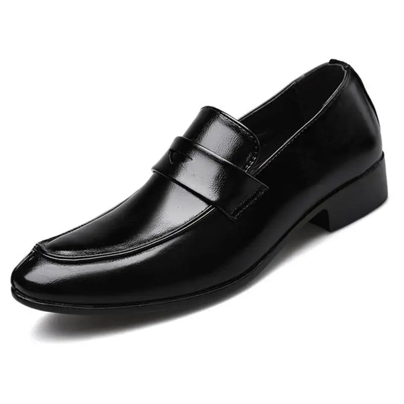 Herren Business-Loafer mit Spitze – Elegante Slip-On Lederschuhe | Formelle Freizeitschuhe für Frühjahr & Herbst im Sale Kaufschwan®