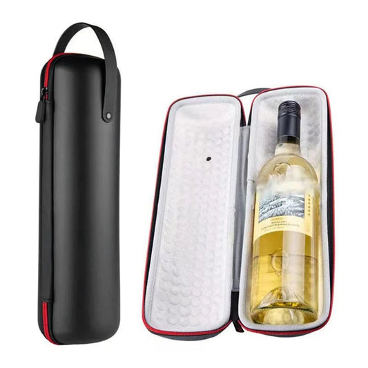 Transporttasche für Weinflaschen – Stoßfeste Wein Geschenkbox | Wasserdichte Isolierte Weinaufbewahrung mit Handgriff für Reisen & Partys Kaufschwan®