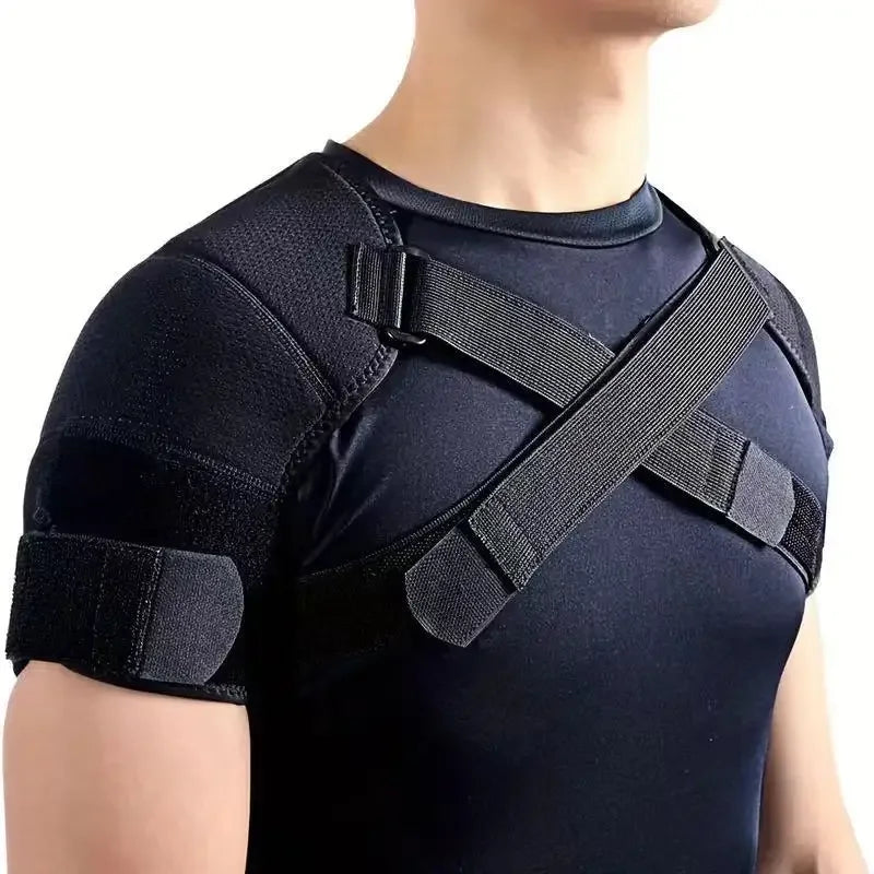 Verstellbare Cross-Schulterstützgurte | Schulterbandage für Rücken- & Schulterstabilität | Polyesterfaser, nur Handwäsche Kaufschwan® S M Schwarz