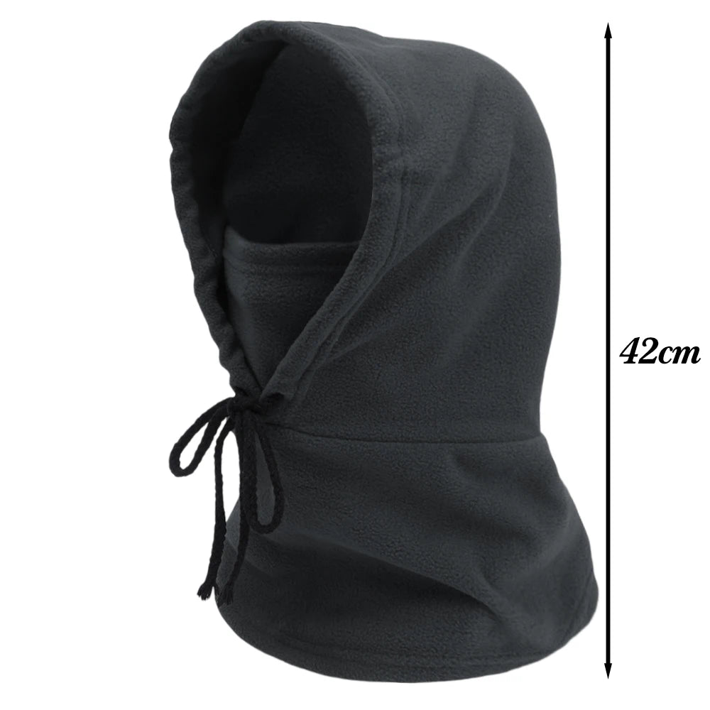 Winter Thermo-Fleece Kapuzenmütze – Winddichte Outdoor Skimaske | Unisex Halswärmer für Damen & Herren beim Radfahren & Wintersport