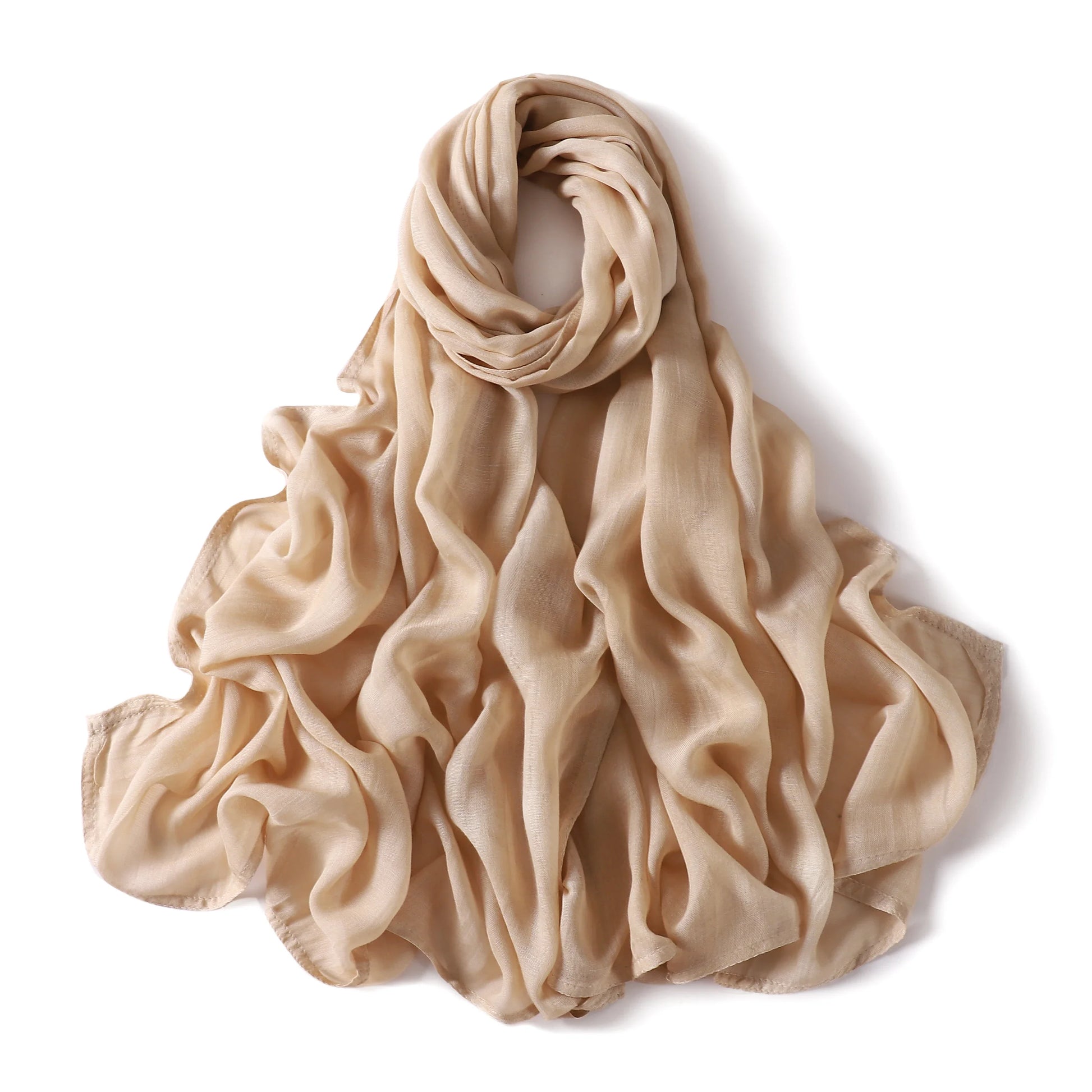 Damen Hijab Schal aus Baumwolle, Rayon & Modal – Großformat 190×85cm | Muslimisches Kopftuch, Eleganter Turban & Umschlagtuch Kaufschwan®