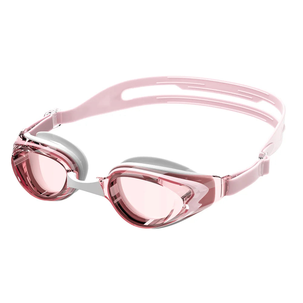 Professionelle Schwimmbrille | Anti-Beschlag & Wasserdicht | Auslaufsicher mit 100% UV-Schutz für Herren & Damen Kaufschwan® Rosa