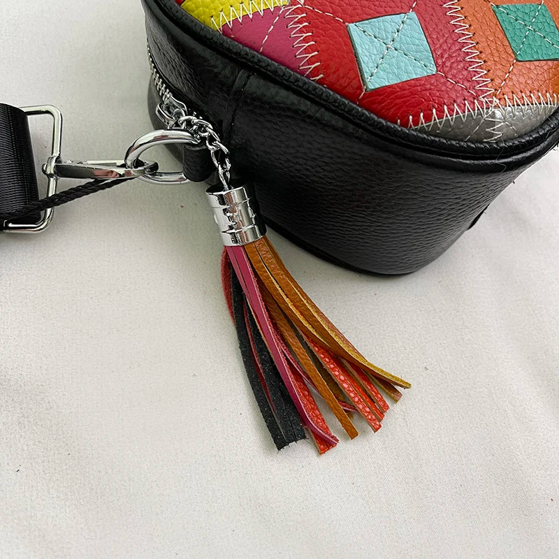Kleine Bunte Ledertasche – Luxus Damen Handtasche, Crossbody & Schultertasche in Hochwertiger Verarbeitung
