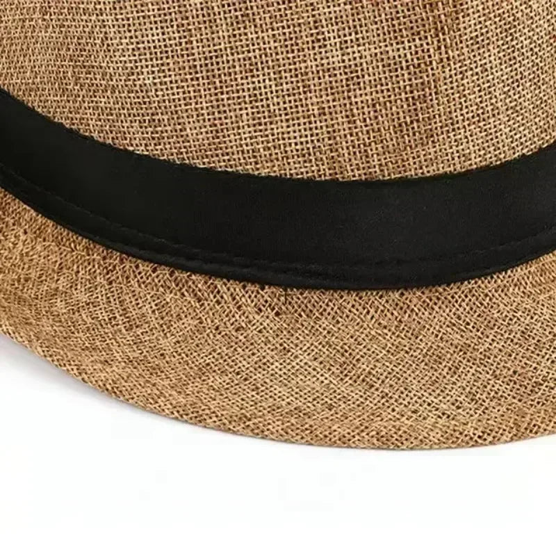 Herren Baumwoll-Leinen Hut – Jazzhut, Englischer Gentleman Hut, Vielseitig & Modisch Kaufschwan®